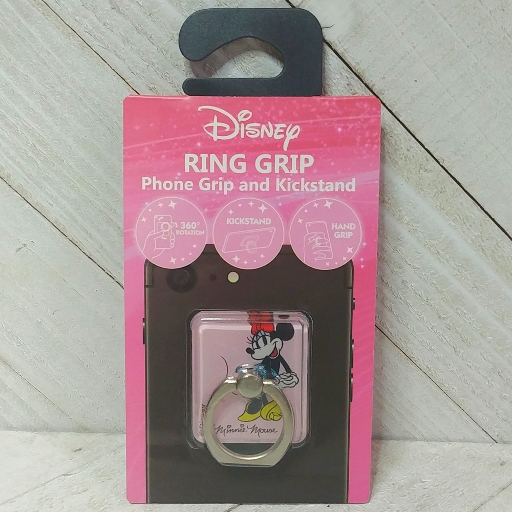 NWT Disney Minnie Mouse Phone Ring Clasp Stand